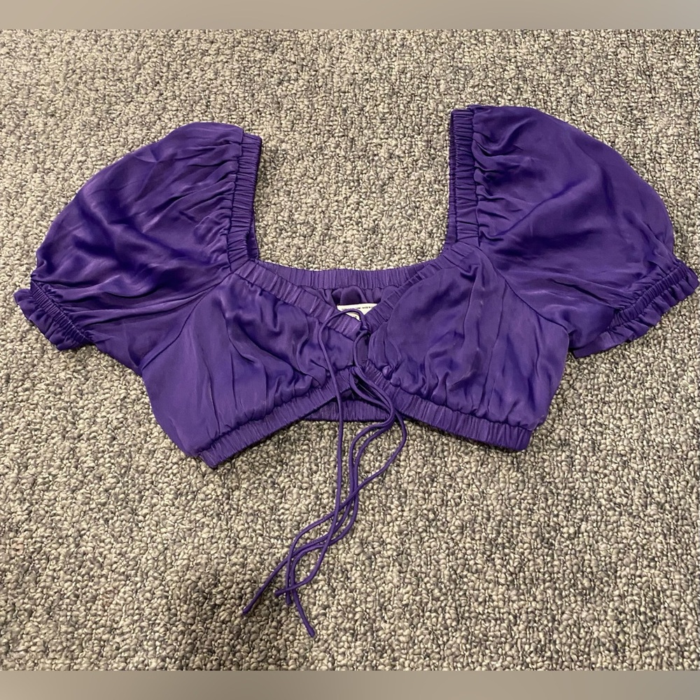 Finders Keepers Purple Women's Crop Top